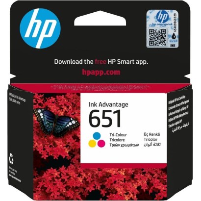 C2P11AEBHK HP 651 Tri-color Original Ink Advantage Cartridge