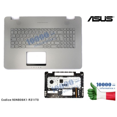 90NB06K1-R31IT0 Tastiera Italiana Completa di Top Case Superiore ASUS N751JK N751JX [Retroilluminata] 13NB06K1AM1331 0KNB0-66...