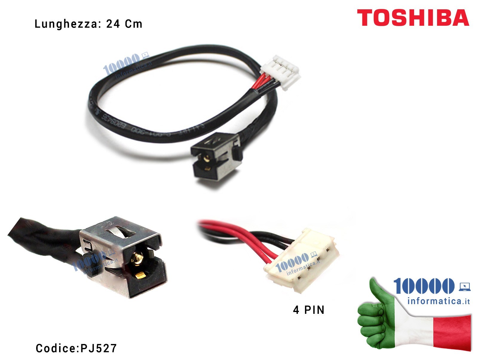 PJ527 Connettore di Alimentazione DC Power Jack PJ527 TOSHIBA C80 C850D C870 C870D C875 C875D L850 L850D L875D H000037850 [23... PJ527 Connettore di Alimentazione DC Power Jack PJ527 TOSHIBA C80 C850D C870 C870D C875 C875D L850 L850D L875D H000037850 [23...