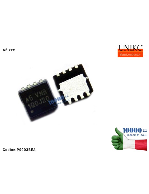 P0903BEA IC Chip UNIKC Mosfet P0903 P0903B P0903BE P0903BEA (A5 GND) (A5 GNC) (A5 PNB) (A5 VNB) (A5 VN8) (A5 GNE) (A5 VNA) (A...