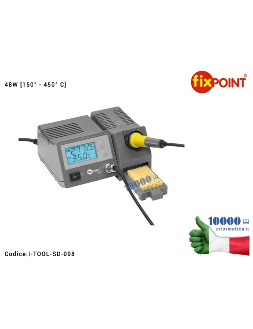 I-TOOL-SD-098 Stazione Digitale di Saldatura a Stagno (48W) FIXPOINT [150° - 450° C] Solder Soldering Station